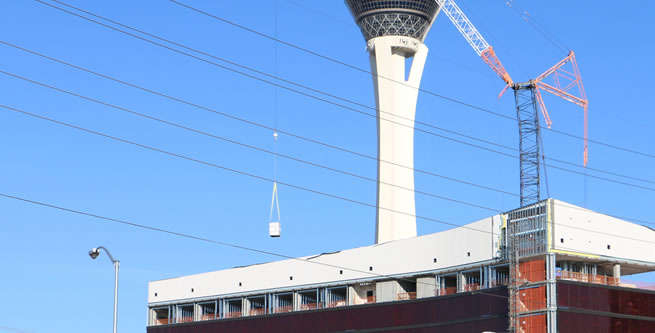 crane working at Lucky Dragon