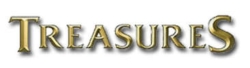 Logo of Treasures strip club in Las Vegas
