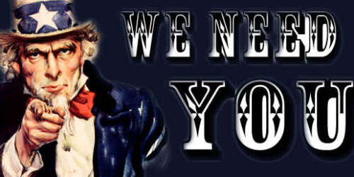 We need you